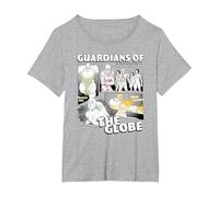 Invincible Guardians of The Globe Main Characters Group Shot T-Shirt, Femme Grandes Tailles, Gris Chiné, 3X