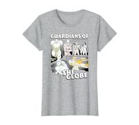 Invincible Guardians of The Globe Main Characters Group Shot T-Shirt, Femme, Gris Chiné, L
