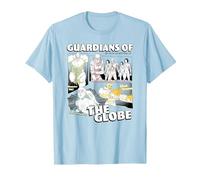 Invincible Guardians of The Globe Main Characters Group Shot T-Shirt, Homme, Bleu Céleste, L