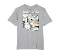 Invincible Guardians of The Globe Main Characters Group Shot T-Shirt, Homme Grandes Tailles, Gris Chiné, 3X Tall