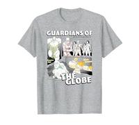 Invincible Guardians of The Globe Main Characters Group Shot T-Shirt, Homme, Gris Chiné, 6XL