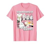 Invincible Guardians of The Globe Main Characters Group Shot T-Shirt, Homme, Rose, XL
