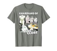 Invincible Guardians of The Globe Main Characters Group Shot T-Shirt, Homme, Vert Kaki chiné, XL
