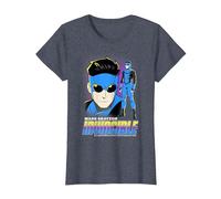 Invincible Mark Grayson Blue Suit Showcase Distressed T-Shirt, Femme, Bleu Chiné, M