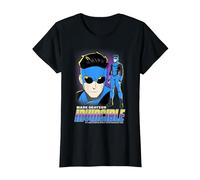 Invincible Mark Grayson Blue Suit Showcase Distressed T-Shirt, Femme, Noir, M