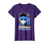 Invincible Mark Grayson Blue Suit Showcase Distressed T-Shirt, Femme, Violet, M