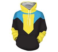 Invincible Sweat à capuche Mark Grayson Cosplay Costume Atom Eve Halloween Carnaval Impression 3D Superhéros Anime Sweatshirt, Mark Grayson, 4X-Large