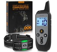 INVIROX Shock Collars for Dogs with Remote [123 Training Levels] Rechargeable Dog Training Collar, 3350Ft Range E Collar, Lightweight IP67 Waterproof Electric Dog Collar for Medium Dogs Small & Large