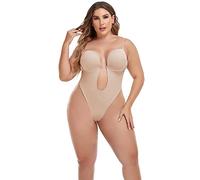 Invishaper - Plunge Backless Body Shaper Bra, Body Soutien Gorge Dos Nu Mariage, Femme sous-vêtements Body Bretelles Col V Profond Push up Soutien-Gorge Dos Nu sans Couture