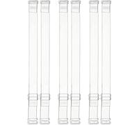 Invisible Clear Bra Straps Soft Transparent Replacement Bra Shoulder Straps Non-Slip Adjustable Bra Straps for Women (3 Pairs, 10 mm)