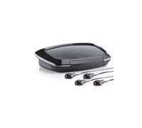Marmitek Invisible Control Black 4 - extendeur infrarouge - extension télécommande - émetteurs LED adhésifs - 4 appareils - modèle de table - commandez 4 appareils AV situés dans une armoire ou un meu