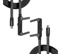 Invisible Holder Charger Cable with Stand, 240w Super Fast Charging 2-in-1 Fast Charging Cord & Phone Stand,Type C/USB C and Folding Phone Holder 5ft for Phone, Tablets (2PCS)