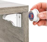 Invisible Magnetic Lock For Child And Baby Safety - 10 Locks & 2 Keys - Protection For Cupboards,Doors & Drawers - Locks With Or Without Drilling