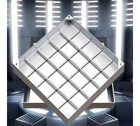 Invisible Manhole Cover and Frame, Square Embedded Sewage Basin Covers Stainless Steel Septic Tank Lid for Patios Garden School Courtyards(900x600mm/35.4x23.6in)