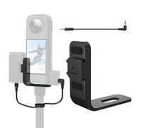 Invisible microphone support de chaussure froide Pour Insta360 X5,microphone support d'extension externe Support de montage adaptateur audio récepteur micro pour DJI Mic 2