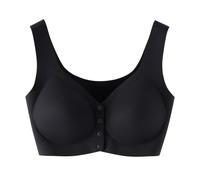 Invisible Seamless Bra for Women Wireless Front Closure Padded Bra (Black,Grand)