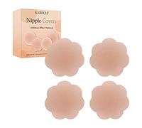 Invisible Soutien-Gorge Adhésif, Cache Teton, 2 Paires Caches Tétons, Cache Teton en Silicone, Cache-tétons Réutilisables, Réutilisable Cache-tétons, Femme Pasties Silicone,Nipple Cover