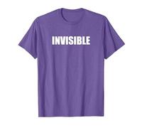 Invisible T-Shirt, Homme, Violet Chiné, 3XL