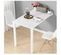 Invisible Wall Mounted Drop-Leaf Floating Multi-Function Home Office Workbench Kitchen Dining Table Convertible to Wall Painting Computer Desk with Screws(100 * 40cm)