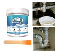 Invisible Waterproof Agent, Clear Waterproof Insulation Glue, Transparent Repair Sealant for Grout Toilet Tiles Roof Wall Outdoor Kitchen and Garden Surfaces, 6.5x6.5x7.5 inches