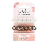 Invisibobble barrettes cheveux marron et beige Barrettes Too Glam to Give a Damn | Barrette cheveux femme durable avec prise ferme | Barettes cheveux fille 2x
