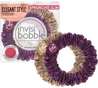 Invisibobble Chouchou Cheveux Bleu Sprunchie Slim X2 - Chouchou Satin - Scrunchies Avec Un Elastique En Spirale À L'interieur - Chouchou En Satin