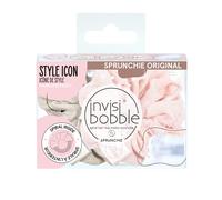 Invisibobble Chouchou Cheveux Rose et Beige Sprunchie Go With Floe X2 - Chouchou Cheveux Fille - Scrunchies Édition Limitée Nordic Breeze - Gros Elastique