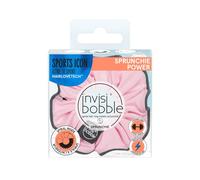 Invisibobble chouchou cheveux rose et noir Sprunchie Power x1 - Chouchou cheveux femme pour sport avec un elastique en spirale à l'interieur - Tenue forte