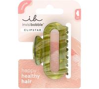 Invisibobble - Clipstar Evergreen - 1 Barrette Moyenne Verte Avec Formes Organiques, Élégante Et Pratique - Maintien Sûr Pour Tous Types De Cheveux