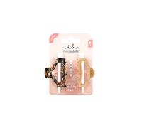Invisibobble - CLIPSTAR Golden Roar - 2 pinces moyennes avec motif léopard et accents beige pour un maintien sûr et élégant - Parfaites pour tout style