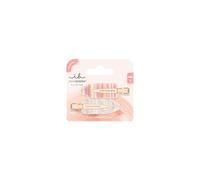 invisibobble CLIPSTAR GRWM Lot de 2 pinces à cheveux sans couture « Get Ready With Me » pour femme et fille, en blanc, orange et violet, tenue douce et coiffage facile