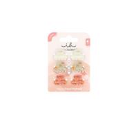 invisibobble CLIPSTAR Lot de 6 mini pinces à cheveux élégantes avec lettre d'amour XS pour femmes et filles, couleurs neutres, accessoires de cheveux mignons, pinces tendance pour tous les types de