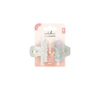 Invisibobble - CLIPSTAR Pearly Frost - 2 barrettes moyennes avec design marbré bleu et blanc, élégantes et robustes - Maintien fiable pour toutes les occasions