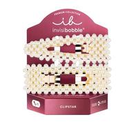 Invisibobble Clipstar Premium Just Pearlfect Lot de 2 pinces à cheveux pour femme avec perles - Élégantes nacrées - Accessoire de cheveux moyen doux pour les cheveux sans traces - Pour cheveux épais