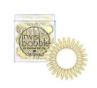 Invisibobble Élastique Cheveux Doré Original You'Re Golden X3 - Elastique en Spirale pour Femme et Homme - Elastiques Cheveux sans Traces - Forte Tenue