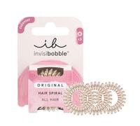 Invisibobble élastique cheveux Original Bronce Me Pretty x3 - Elastique cheveux spirale pour femme et homme - Elastique cheveux sans traces - Tenue forte