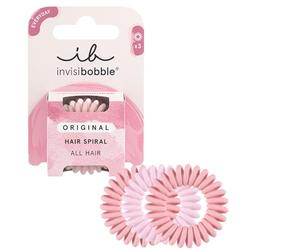 Invisibobble élastique cheveux rose Original The Pinks x3 - Elastique cheveux spirale pour femme et homme - Elastique cheveux sans traces - Tenue forte