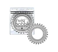 Invisibobble élastique cheveux transparent Power x3 - Elastique spirale cheveux extra forte - Elastiques cheveux sans traces - Elastique cheveux epais