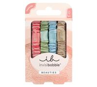 invisibobble élastiques cheveux satin Beauties Satin Sorbet (4 pièces) - hair ties doux pour queue de cheval et chignon