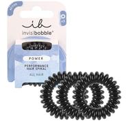 Invisibobble élastiques Power True Black I Elastiques en spirale pour filles et femmes I Tenue forte et respect des cheveux I Anti-casse I 3 pièces designed in Germany