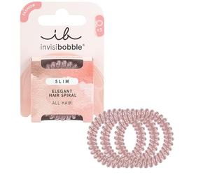 Invisibobble élastiques Slim Pink Monocle I Elastiques en spirale pour filles et femmes I Tenue forte et respect des cheveux I Anti-casse I 3 pièces designed in Germany