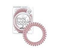 Invisibobble élastiques spirales cheveux rose métalique Slim x3 - Elastique à spirales pour femme et fille - Elastique qui abime pas les cheveux