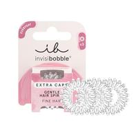 Invisibobble élastiques spirales Extra Care Crystal Clear x3 - Élastique en spirale pour femme et homme - Elastique invisible cheveux sans traces - Tenue forte