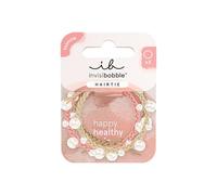 invisibobble - HAIR TIE Princess Pearl | Lot de 3 élastiques spirales avec perles pour coiffures élégantes - Look tendance, maintien sûr, respect des cheveux
