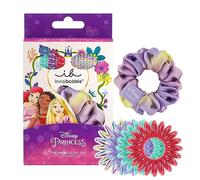 Invisibobble KIDS Disney Princesses | Lot de 7 : 1 chouchou et 6 chouchous à spirale, multicolore | Accessoires de cheveux pour filles | Set de chouchous pour filles