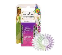 Invisibobble KIDS Disney Tiana Multicolore | Lot de 6 attaches spirales, attaches cheveux pour filles | Attaches cheveux sans tirettes | Tenue parfaite et confort pour les enfants