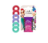 Invisibobble KIDS Disney Ariel Set de 6 | Rouge, Vert et Violet | Chouchous en spirale pour cheveux de filles | tressables - chouchous sans traction pour une tenue élégante