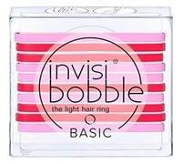 invisibobble Lot de 10 élastiques à cheveux Basic Jelly Twist I - Rouge - Pour filles, femmes et hommes - Design au cœur de Munich