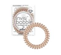Invisibobble élastiques spirales cheveux bronze Slim x3 - Elastique à spirales pour femme - Elastique qui abime pas les cheveux - Elastique cheveux fins