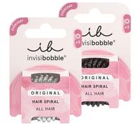 invisibobble Lot d'élastiques à cheveux (noir + transparent) 6 Stück